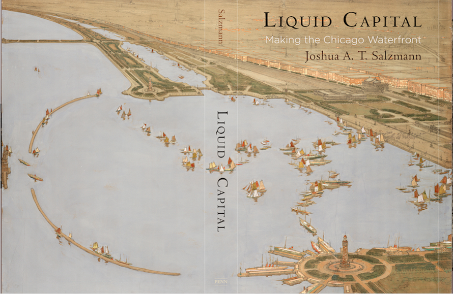 A detail from the cover of Salzmann's book "Liquid Capital: Making the Chicago Waterfront"