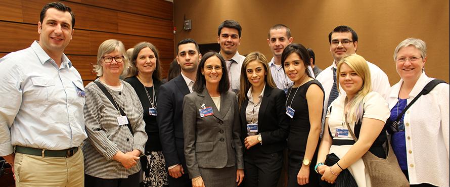 NEIU Students with Illinois Attorney General Lisa Madigan at the UN