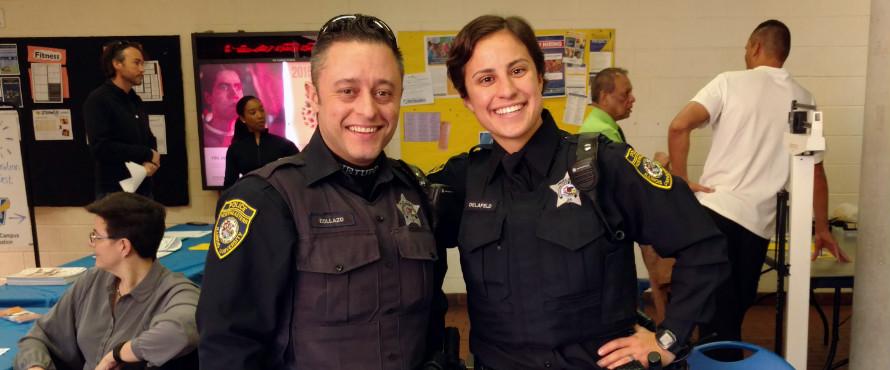 Two Officers Posing 